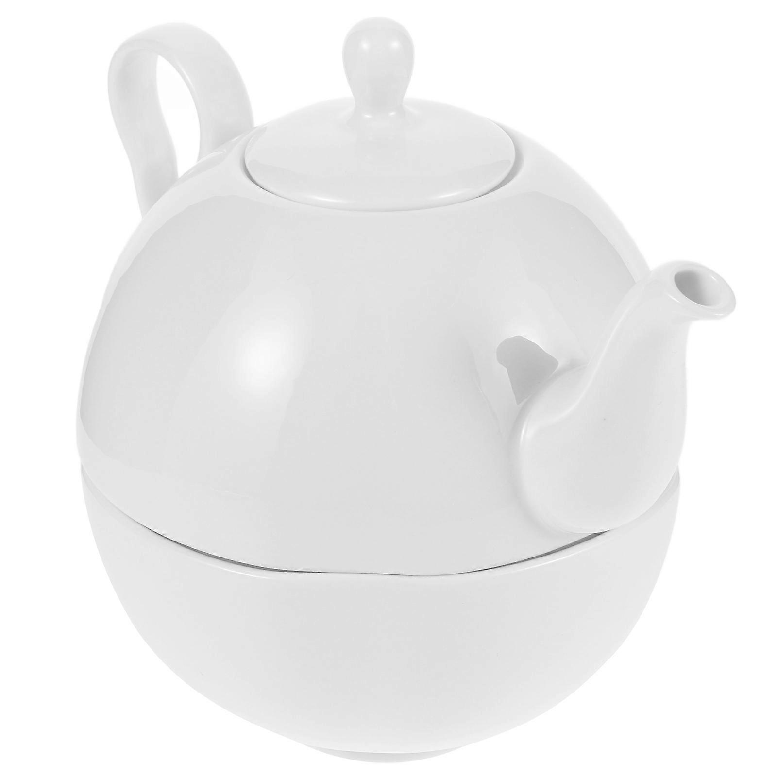 Bone China Tea Set for Blooming Tea 2Sets Traditional Teapot with Cup