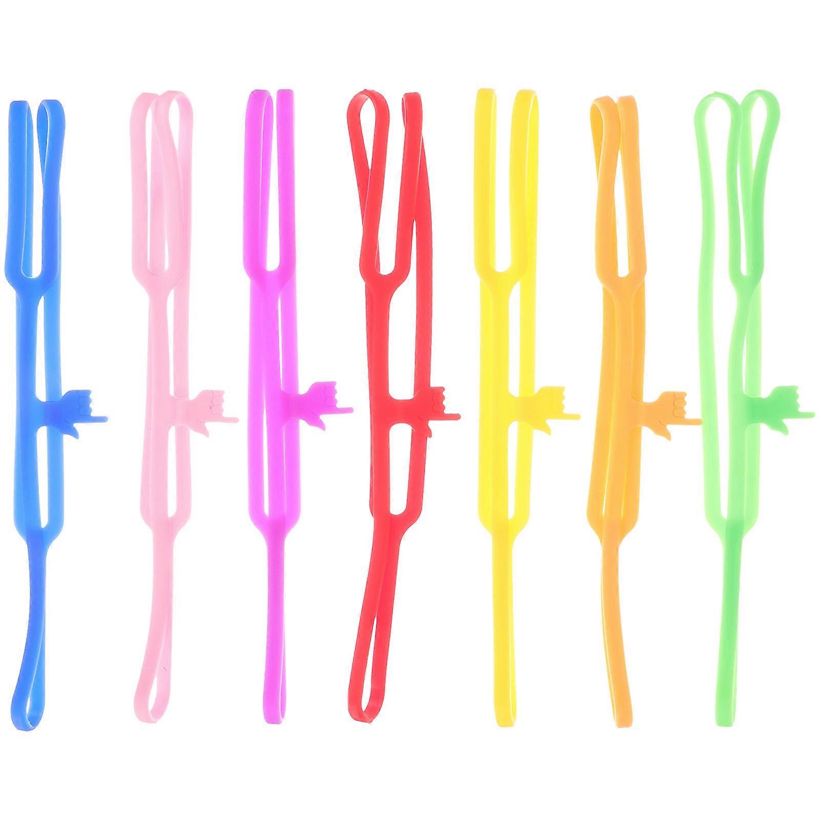 Creative Book Marks Silicone Finger Point Bookmarks for Books 14Pcs