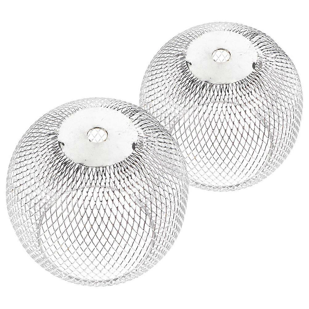Metal Cage Lamp Silver Handwoven Lampshade Frame for 6Pcs Set