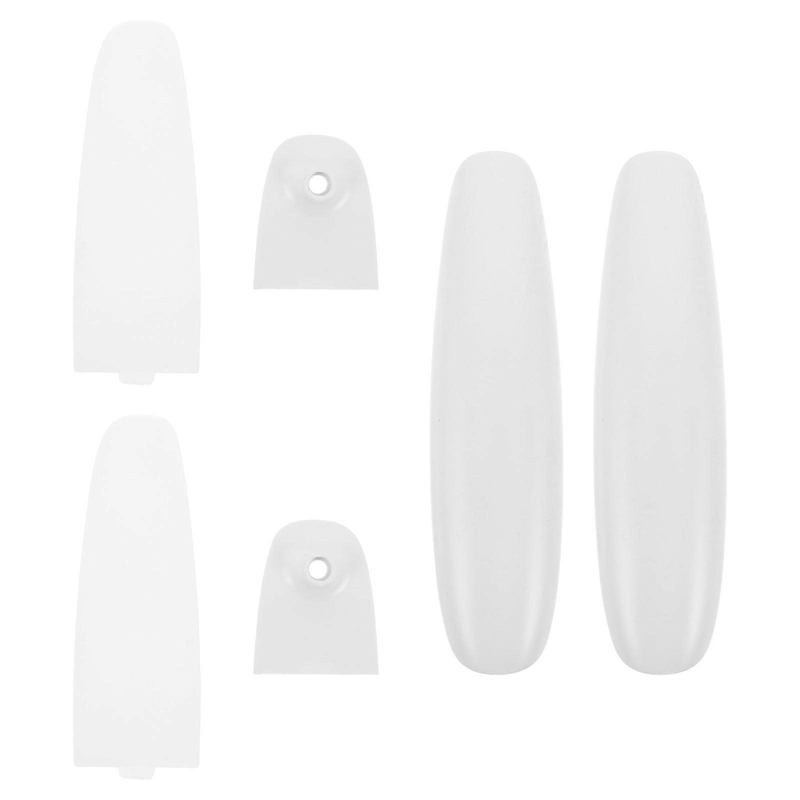 White Led Desk Lamp Fixture Replacement Parts For Workspace Use 8 Sets Light Head Cover Kit