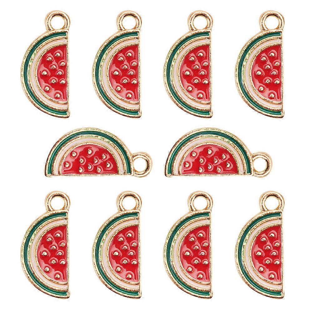 DIY Charm Pendant Set Watermelon Shape for Jewelry Making 3 Boxes 10Pcs