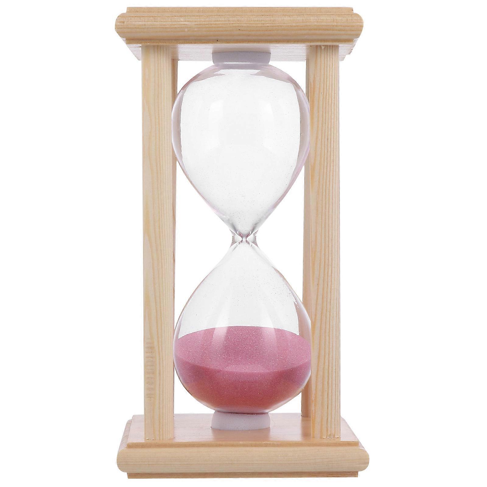 Desktop Sandglass Timer for Decoration 3Pcs Wooden Frame