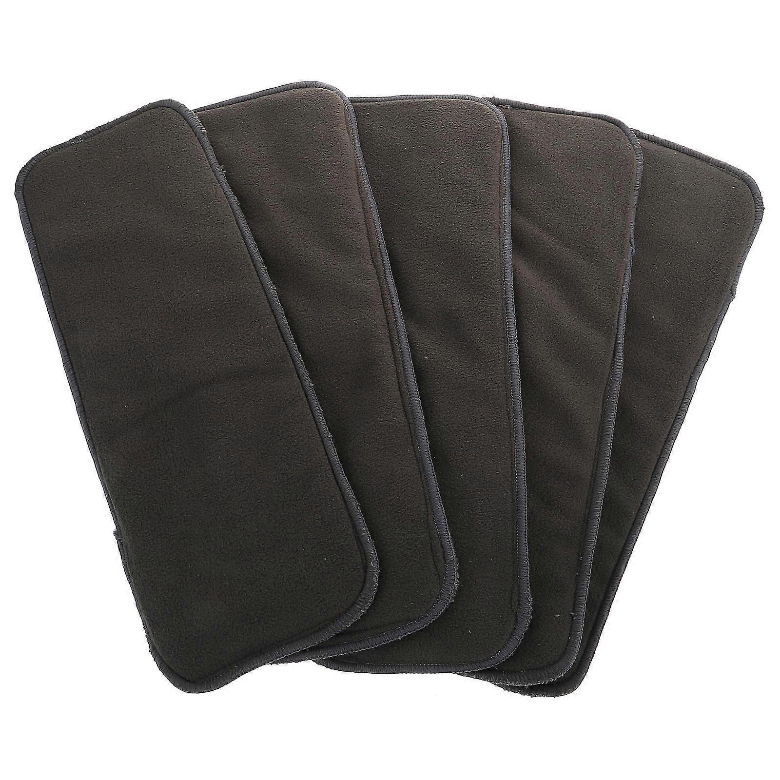 Baby Diapers Charcoal Bamboo Diaper Pads for Baby Use 5Pcs Reusable Pads