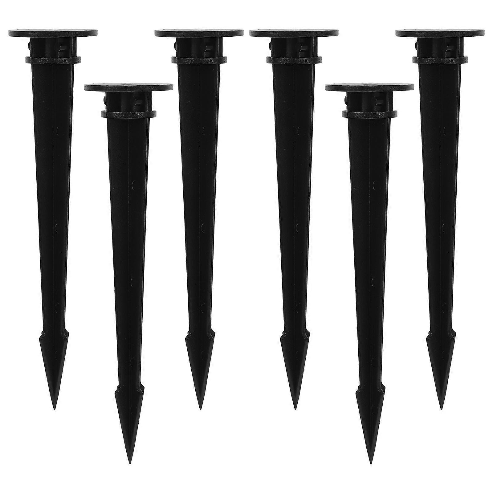Path Light Replacement Stakes For Landscaping Driveways And Walkways Black Weatherproof 12Pcs