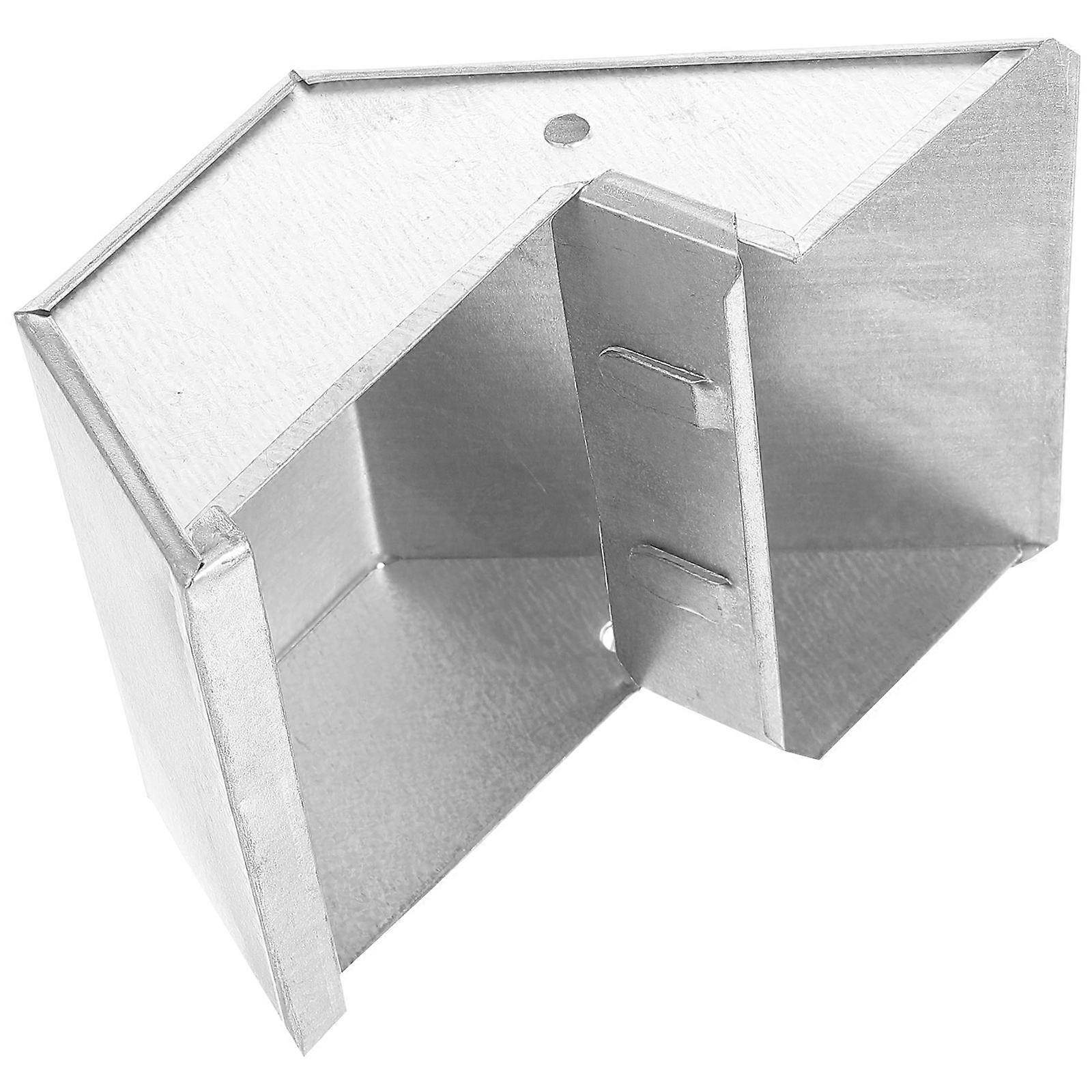 Ferret Food Feeding Box 5Pcs Ideal For Small 12X11Cm Silver Rectangular Design Efficient Waste Reduction