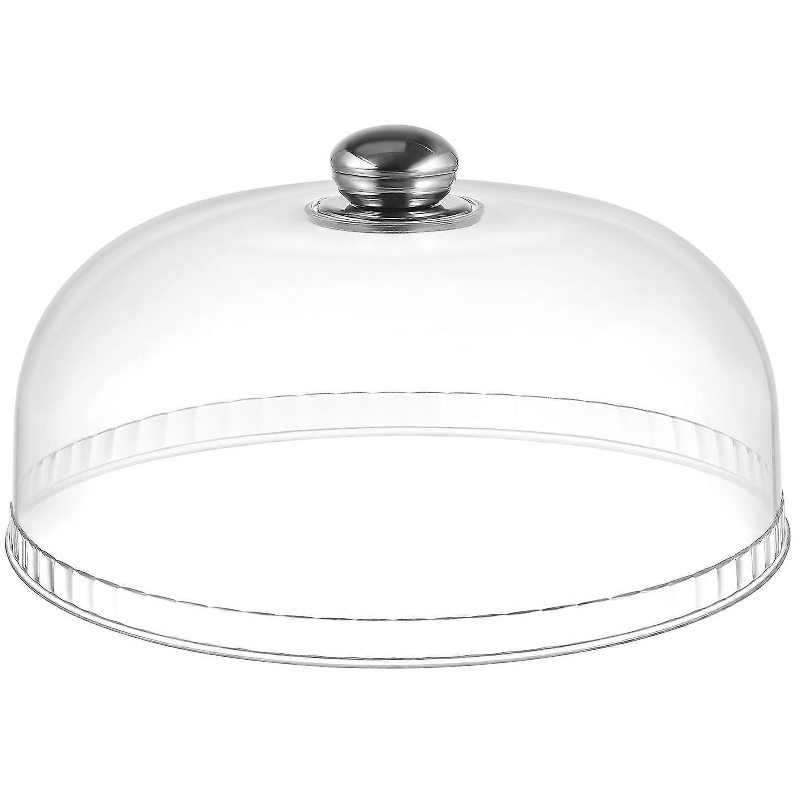 Food Protective Cover Transparent Dome for 3Pcs Serving