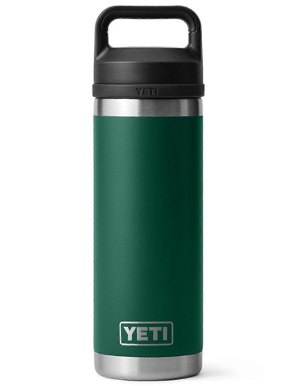 YETI Rambler 18oz (532ml) Bottle W/chug Cap - Black Foest Green