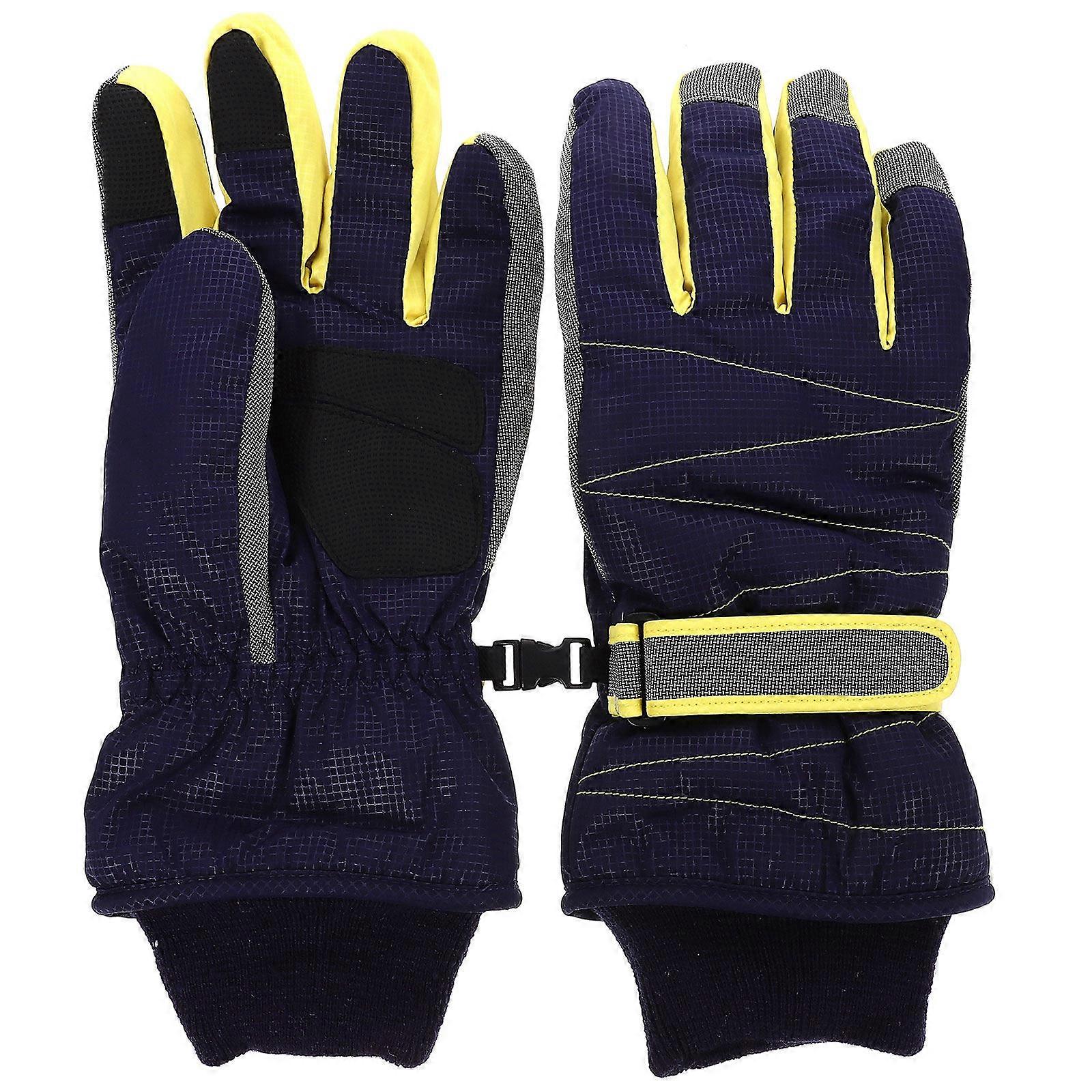 Waterproof Gloves with Long Cuff Cold Weather Gloves for Winter 2Pcs Skiing