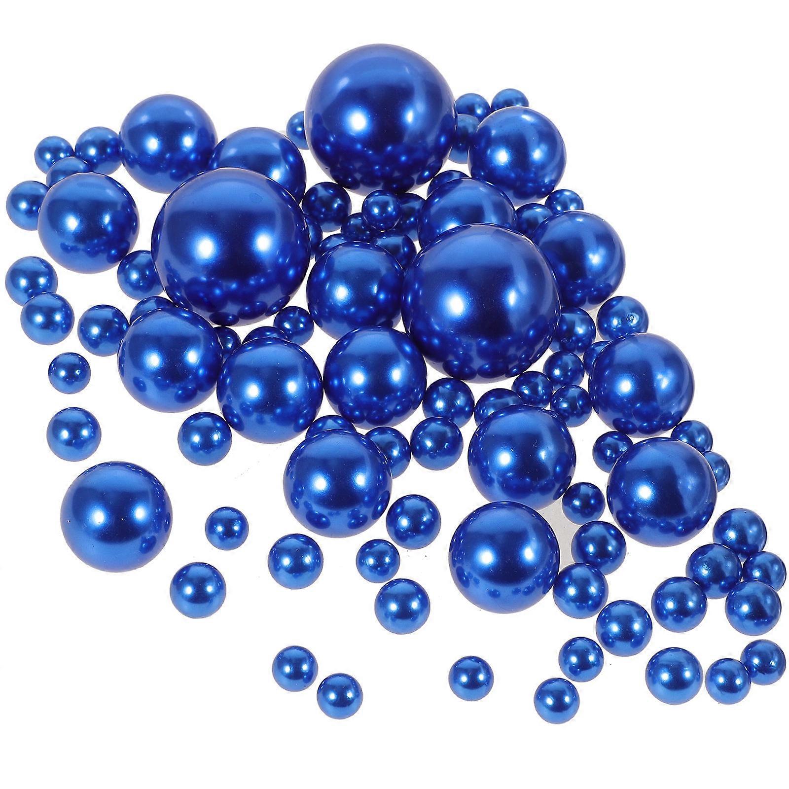 Blue Fake Pearls for Vases DIY Use 125Pcs Floating Vase Decor