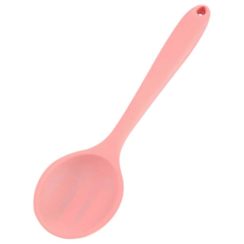 Silicone Spoon Cooking Spoon for Serving Kitchen Utensils Pink