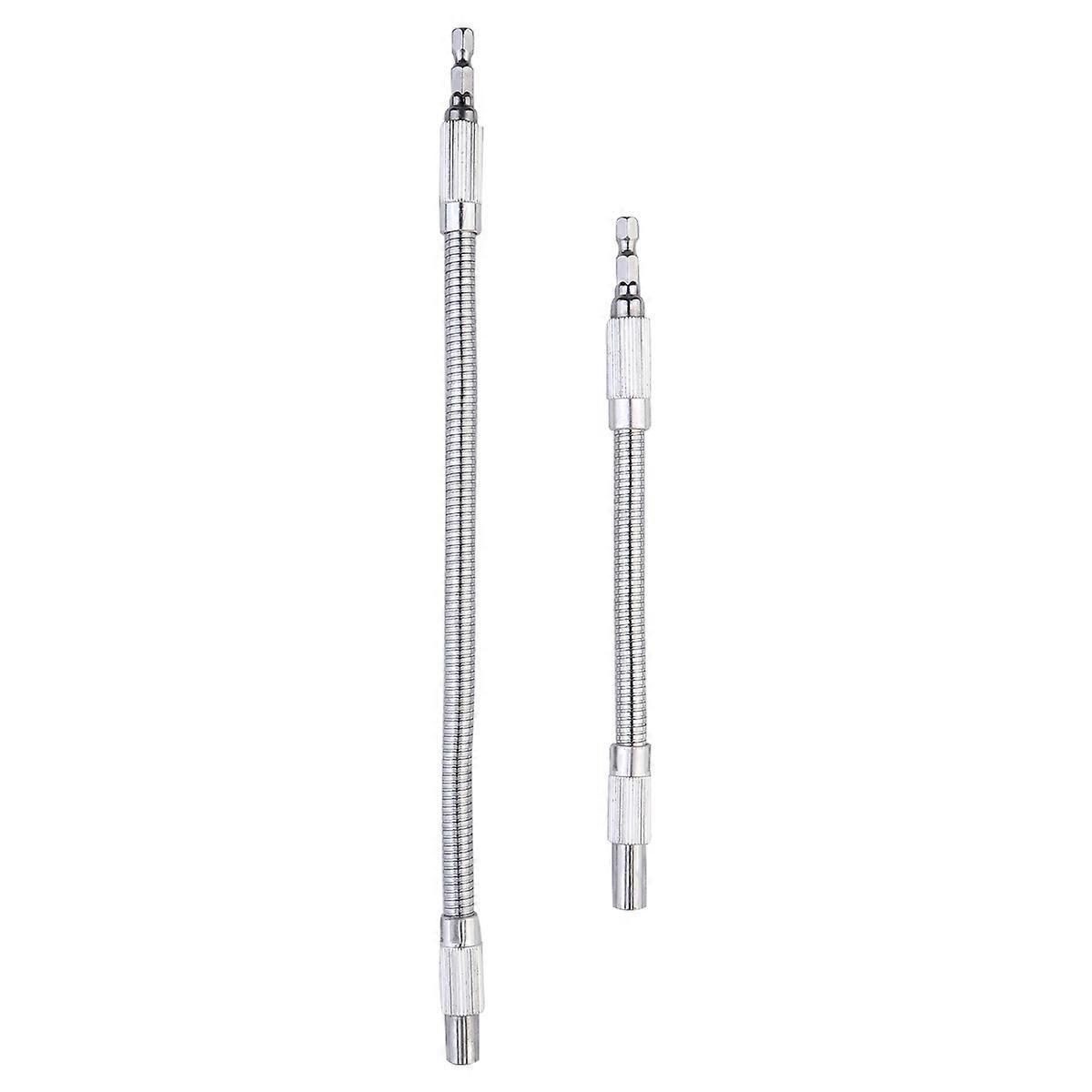 Electric Drill Flexible Drill Bit Extension 6Pcs Silver