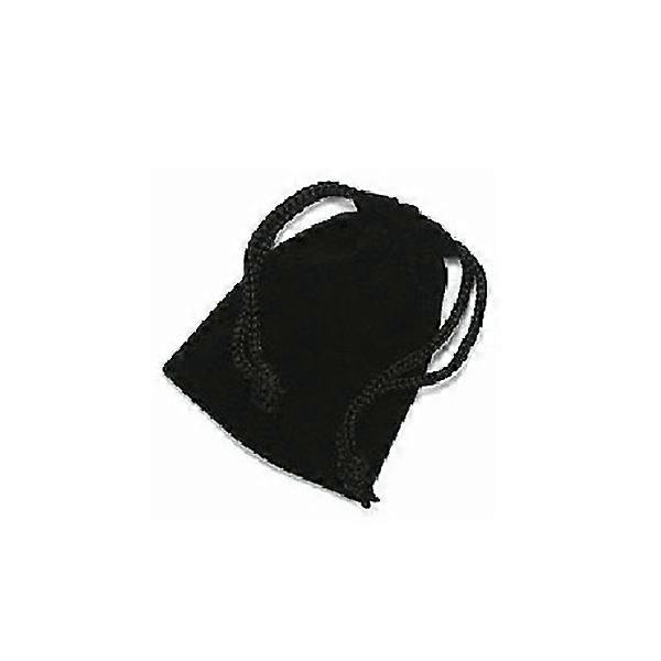 Drawstring Jewelry Storage Bag Black Pouch 10Pcs Set