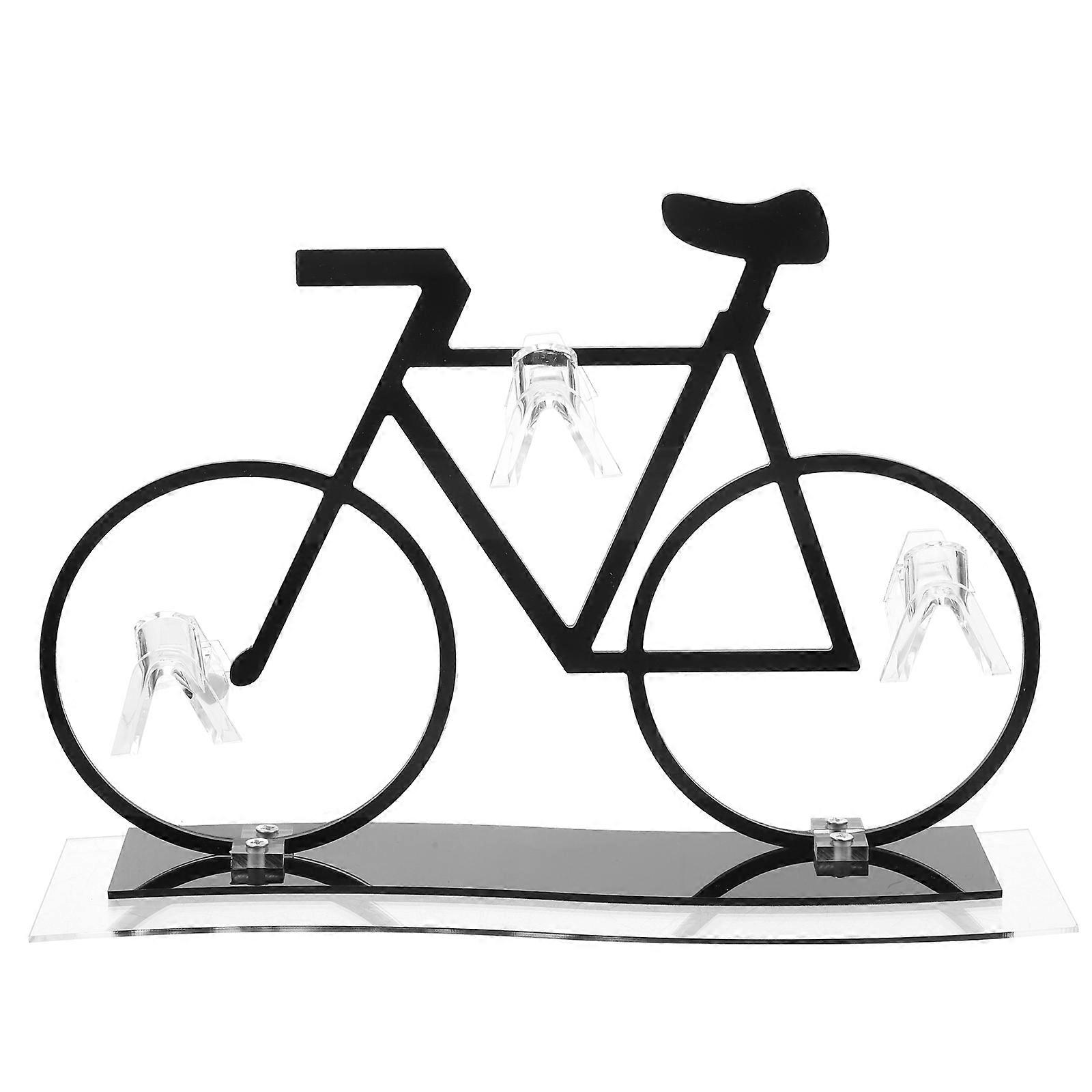 Multi Color Bicycle Shaped Eyewear Stand 3Pcs For Retail Display Acrylic Storage Unit