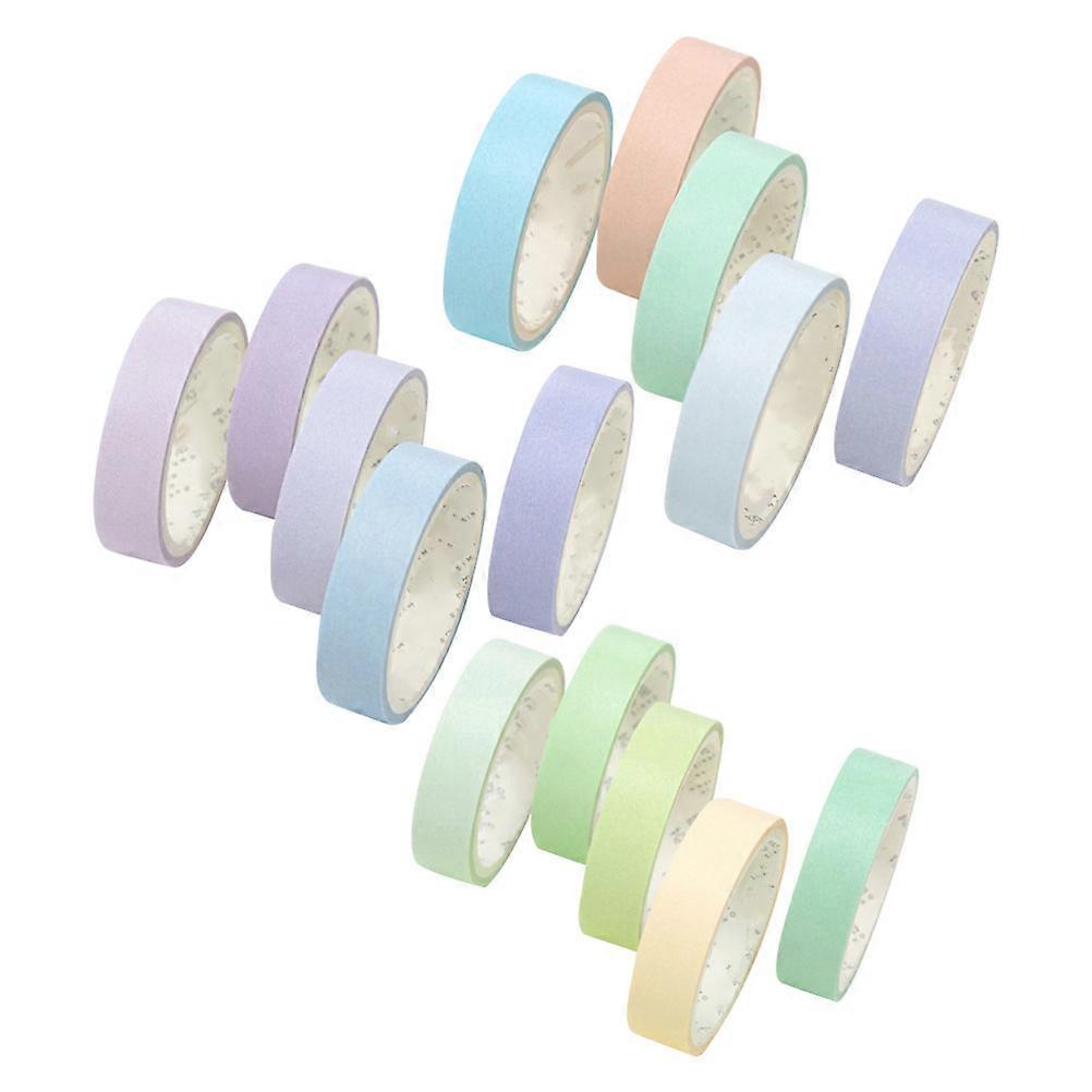 DIY Scrapbook Tape 30 Rolls Assorted Color Adhesive Decorative Tapes For Travel Albums 3.8x3.8cm Easy To Stick