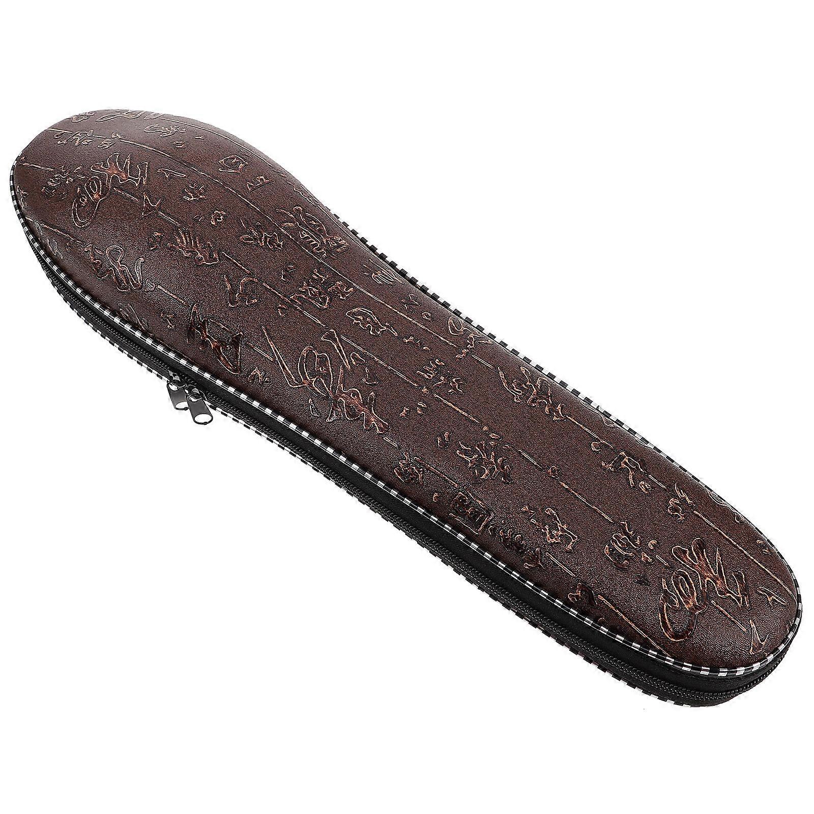 Flute Case with Shoulder Strap for Gourd Instrument School Travel Performance Coffee Durable and Lightweight 1Pack