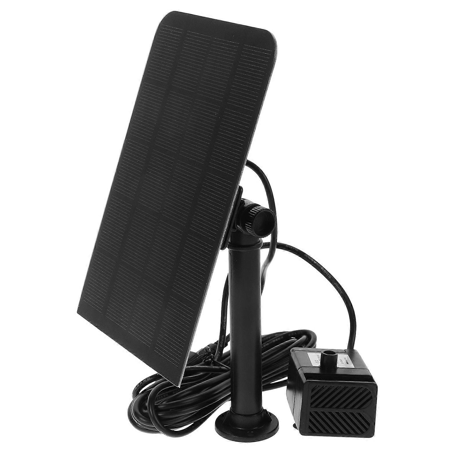 Solar Powered Water Fountain For Outdoor Spaces 3Pcs Black Resin Aerator Ideal For Gardens And Patios With Spray Patterns