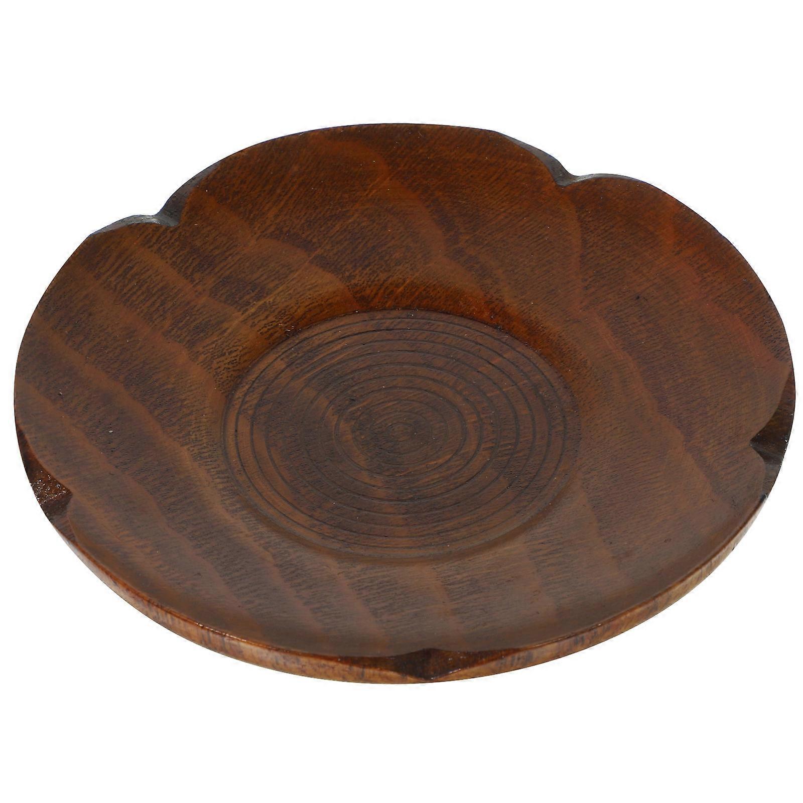 Cup Coaster Flower Shape Wooden Protect Surfaces Serve Snacks Home Use 1Pack