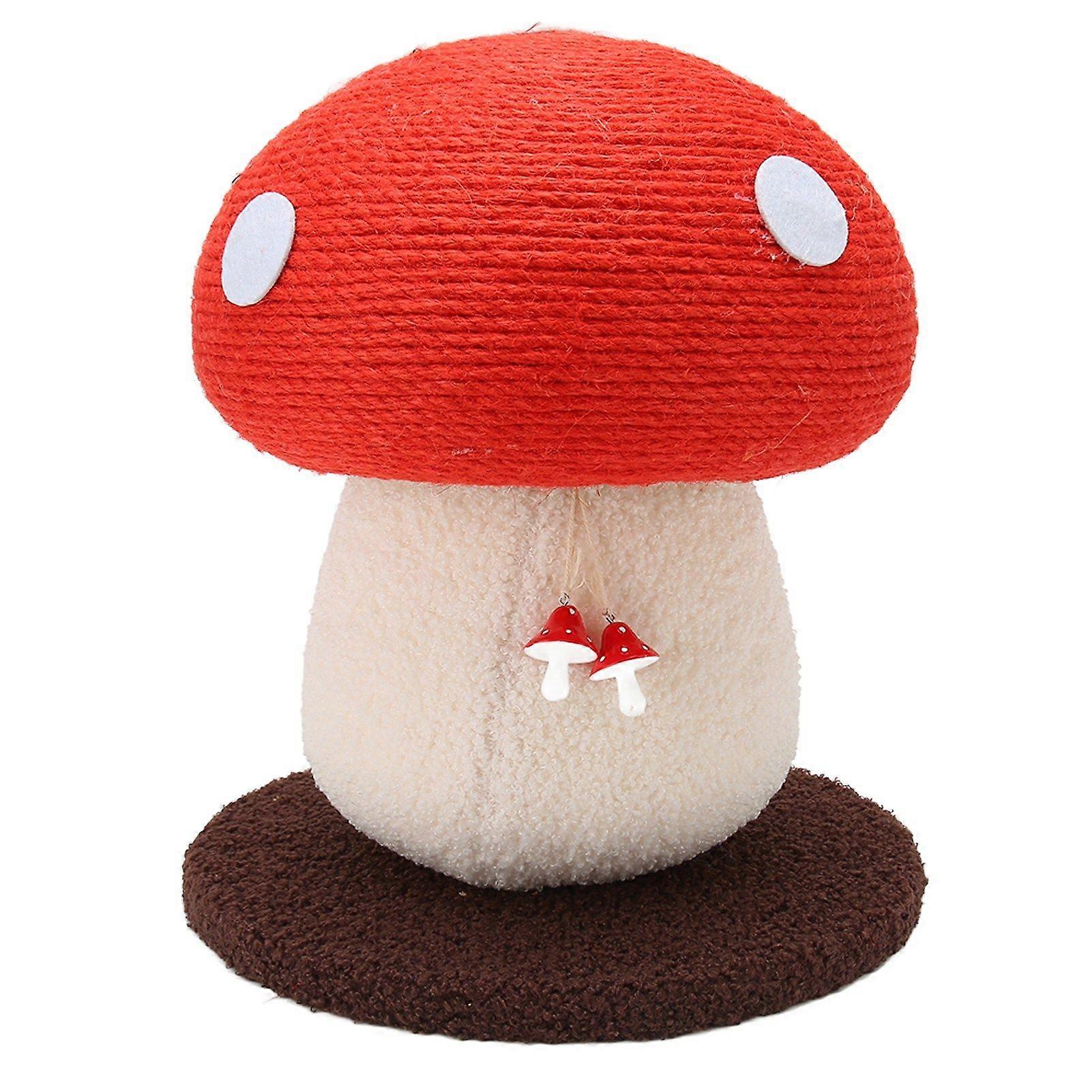 Mushroom Shaped Cat Scratch Pad Durable Grinding Claws Sisal Interactive Skin Friendly Cute Cat Scratching Board for Pets