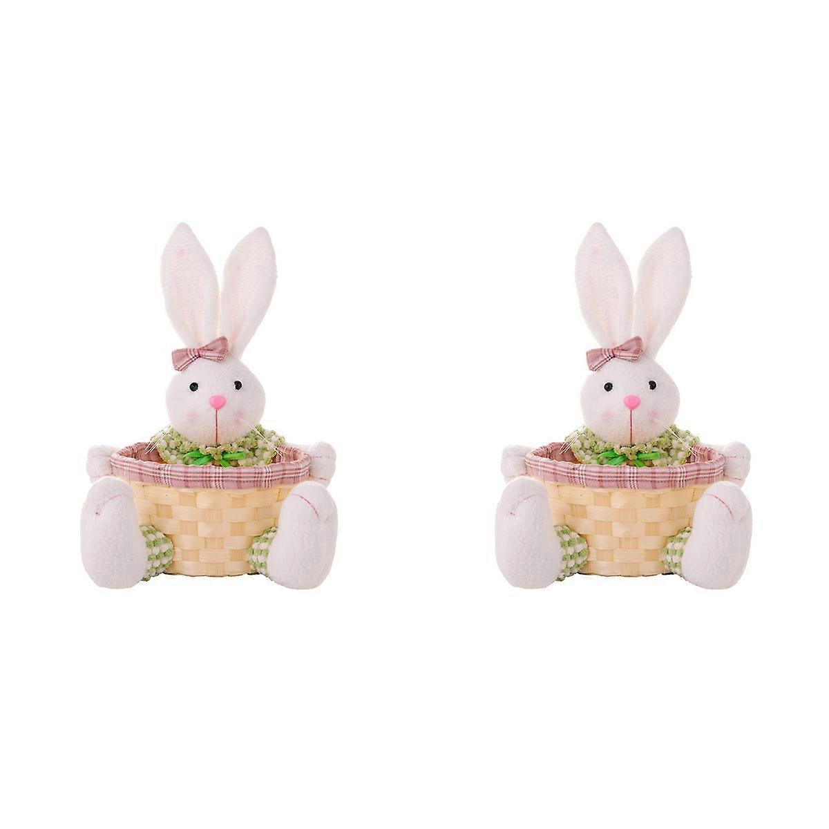 Easter Candy Dish, Bunny Easter Basket, Easter Candy Storage Basket,A