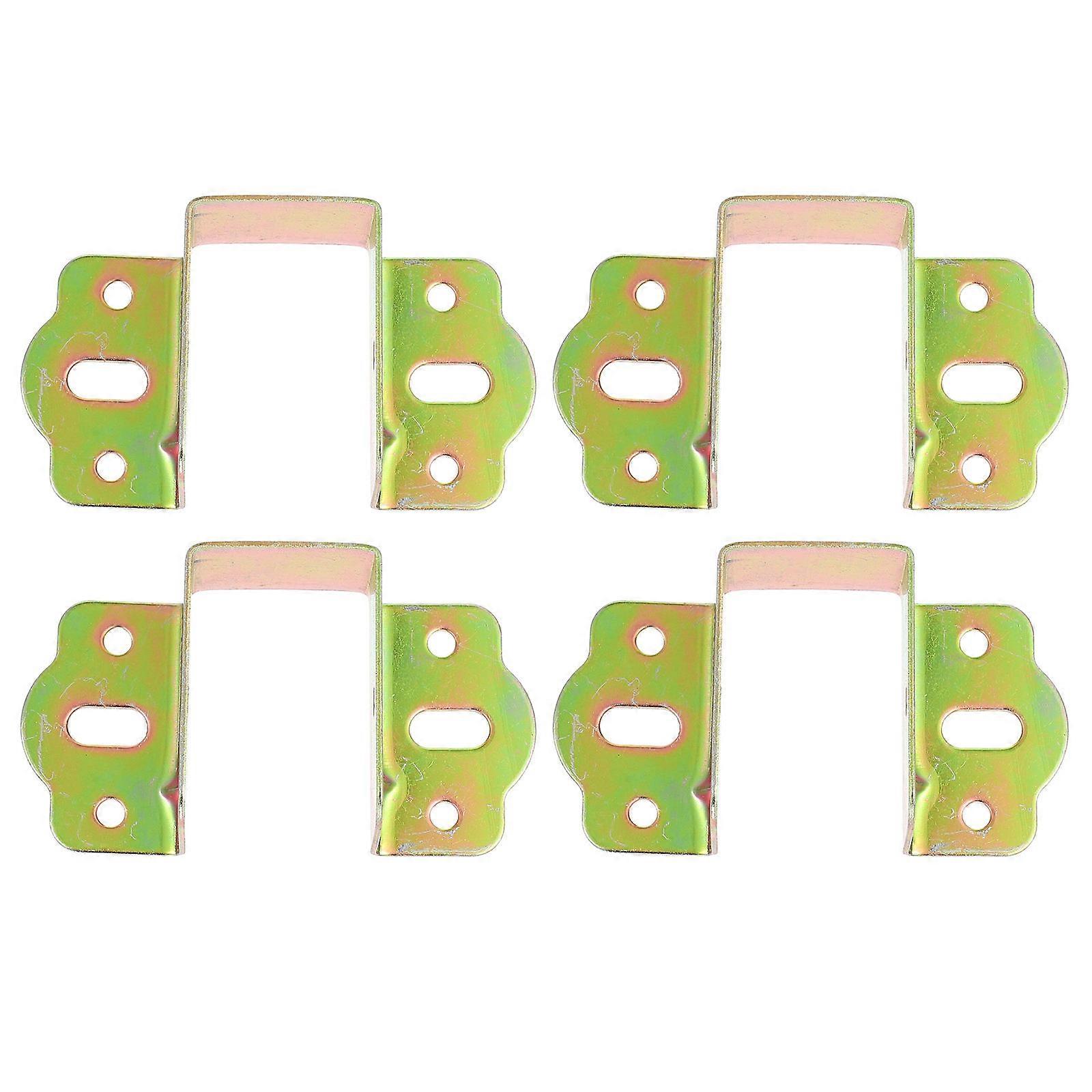 Iron Bed Rail Brackets Metal Bed Frame Fasteners for 8Pcs