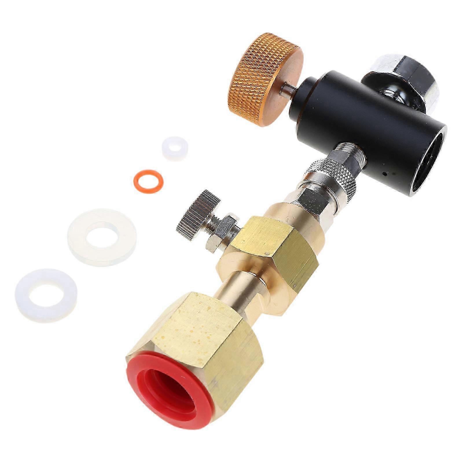 CO2 Quick Connector Adapter for Soda Water Dispenser to External CO2 Cylinder Tank W21.8 CGA320 Refill