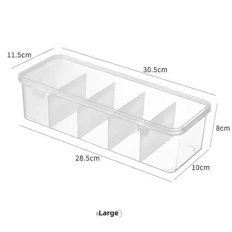 Transparent Data Cable Organizer Case Classification Dustproof Card Organizer with Lid Clutter Collection Box for Office Home
