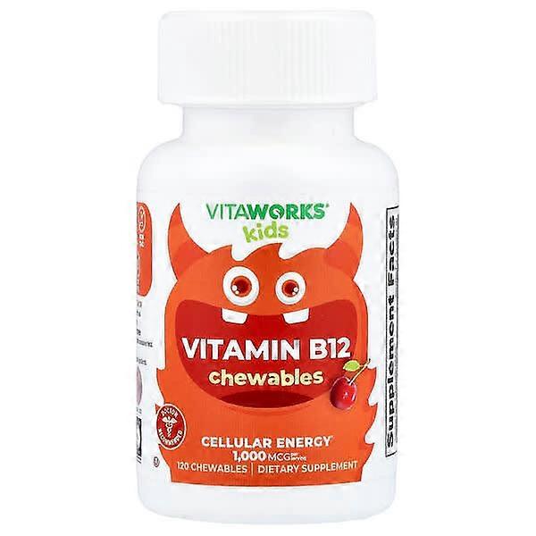 VitaWorks, Kids, Vitamin B12, Cherry, 120 Chewables