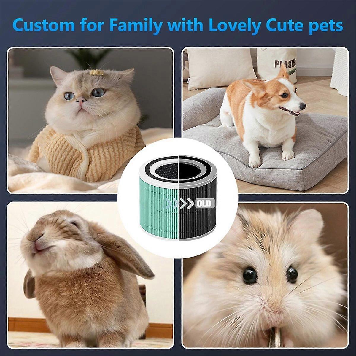 Absorber Filter for LEVOIT Core 300 and Core 300S Air Purifier,A