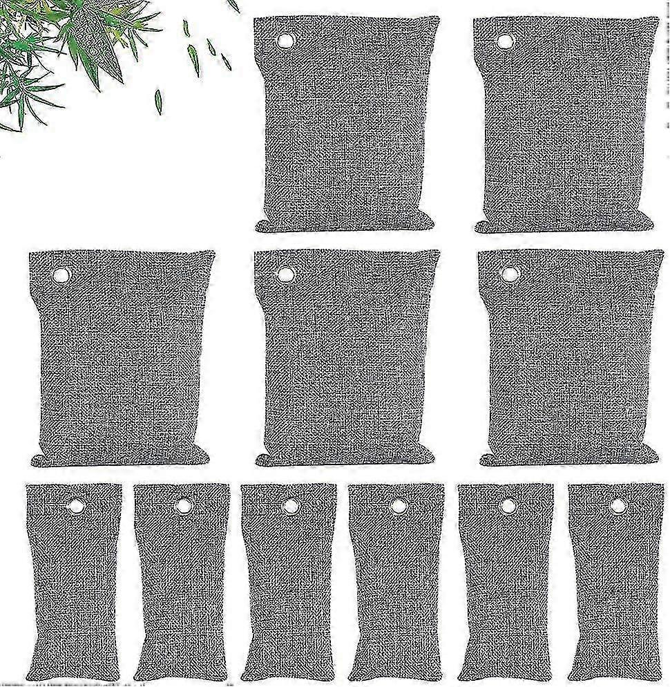 25-26 Bamboo Charcoal Air Purifying Bags for Odor and Moisture Absorption, Natural Freshener for Cars, Shoe Deodorizer, Suitable for Various Uses