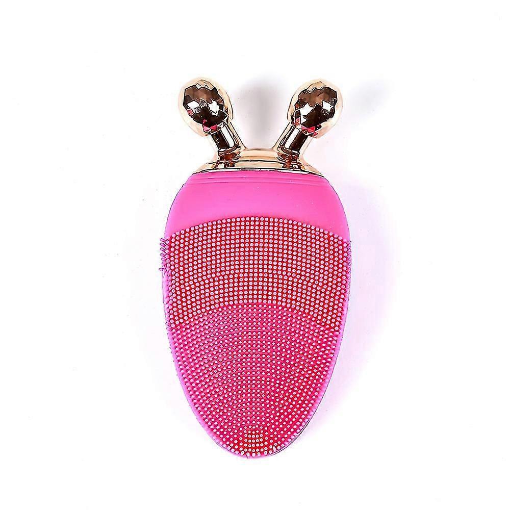 電気フェイシャルクレンジングブラシボールローラーマッサージャー充電式シリコーンソニック剥離フェイシャル毛穴クリーン