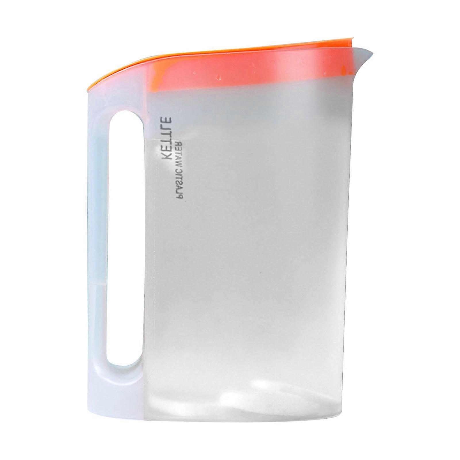 Poaug Storage Containers 2200ml Water Pitcher with Lid | Compatible with Hot/Cold Drinks, Spill-Proof Carafe with Handle for Tea, Juice