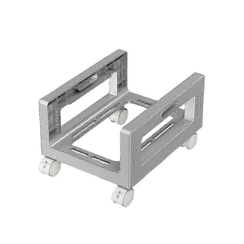 Removable Chassis Base Bracket with Pulley Rack Home Desktop Office Tray Computer Host Bracket Pc Stand