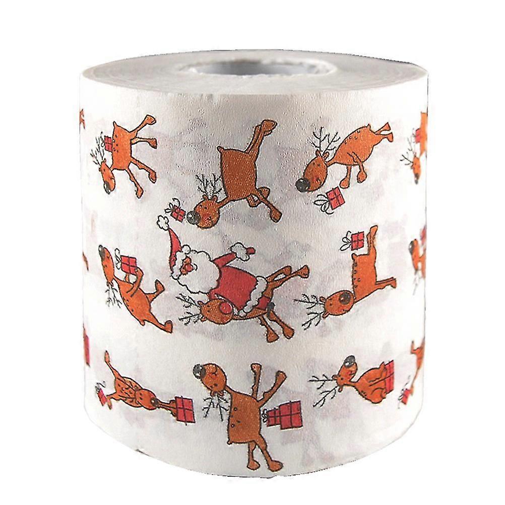 1 Roll Of Xmas Napkin Paper Roll Christmas Tissue Roll