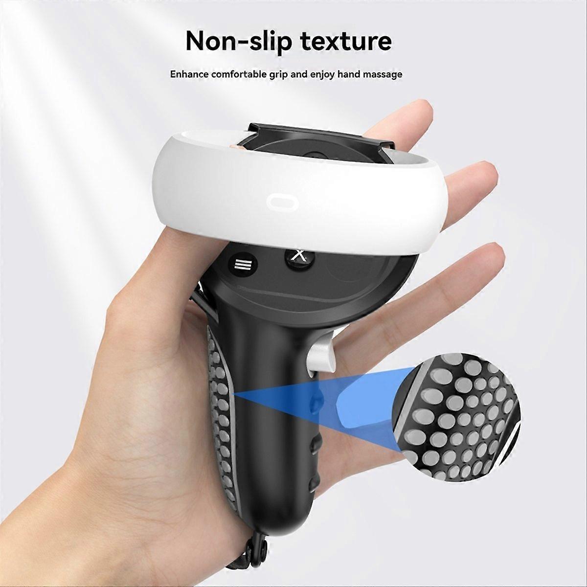 Grip Sleeve For Oculus quest 2 Controller Sleeve Black Gray
