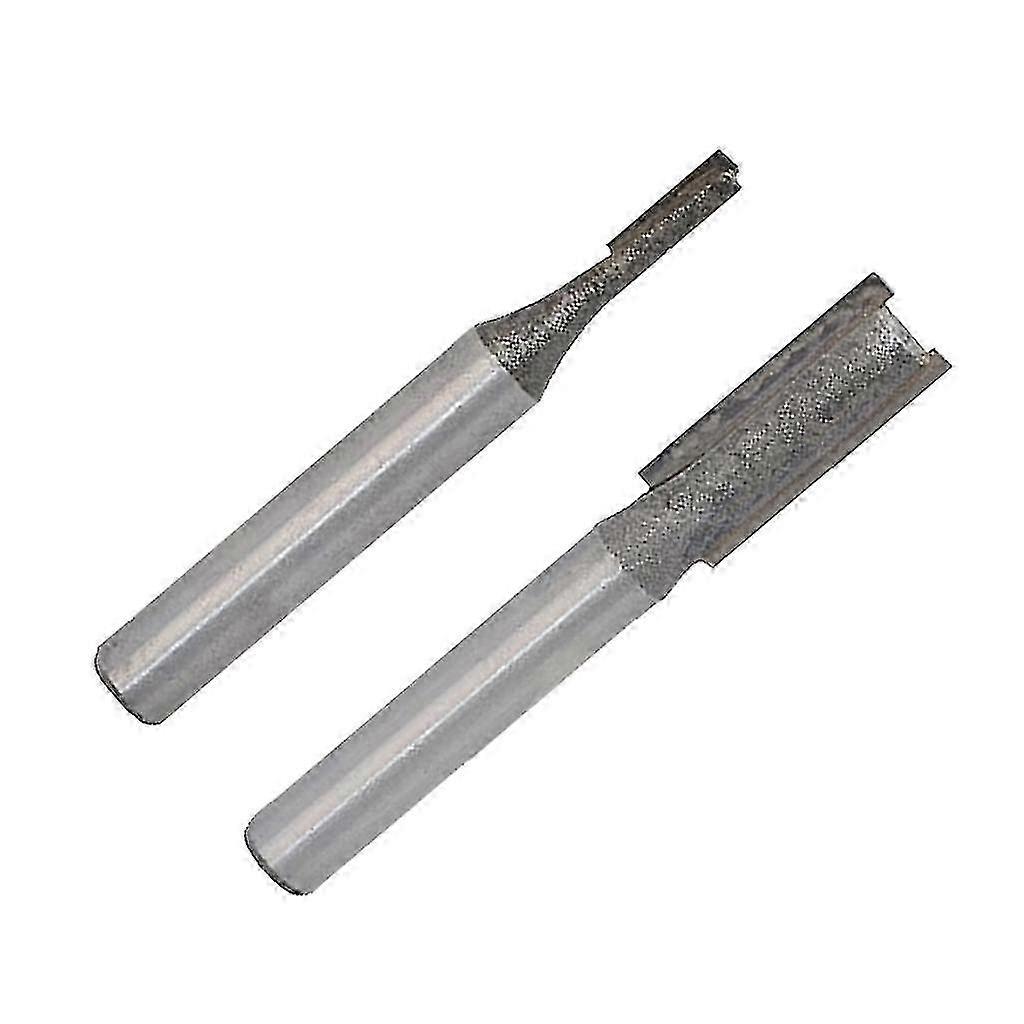2 Pieces Straight Router Bit Woodworking Router Bit 1/4" Shank Groove Chisel