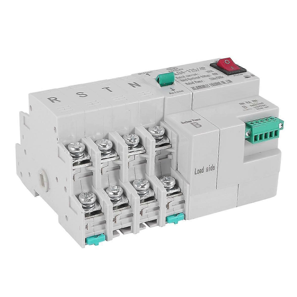 Mcb Type Dual Power Automatic Transfer 4p 100a Circuit Breaker Electrical Switch