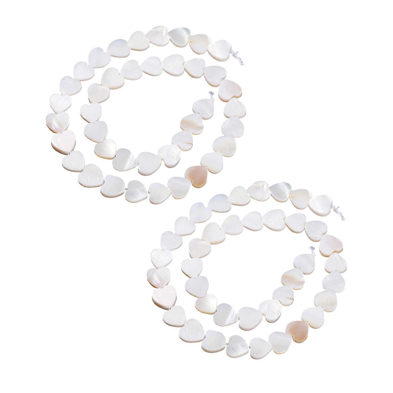 Heart Shaped Shell Beads For Crafting Unique Jewelry Components Sustainable Irregular Beads With Natural Texture  10mm