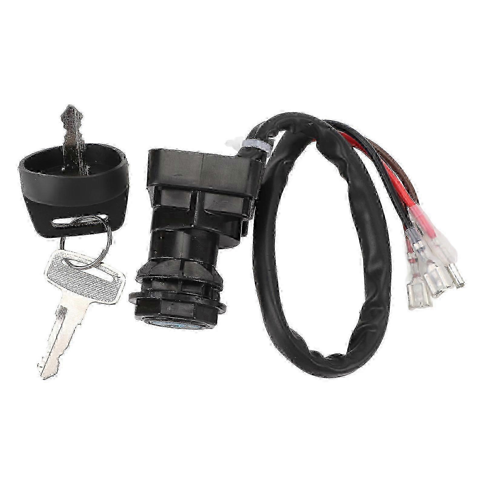 Ignition Key Switch Replacement for Polaris Sportsman 335, 1999-2000 Model, 4 Wires, Long-lasting Use