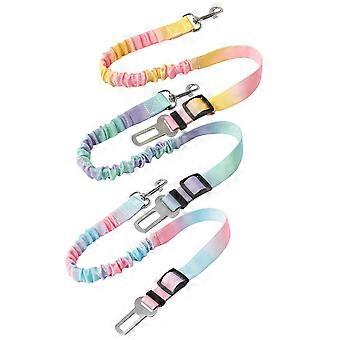 3pack Removable Dog Seats Belt Dog Safety Harnesses Car Drive Seats Dog Belt for Small To Large Dogs Multicolor