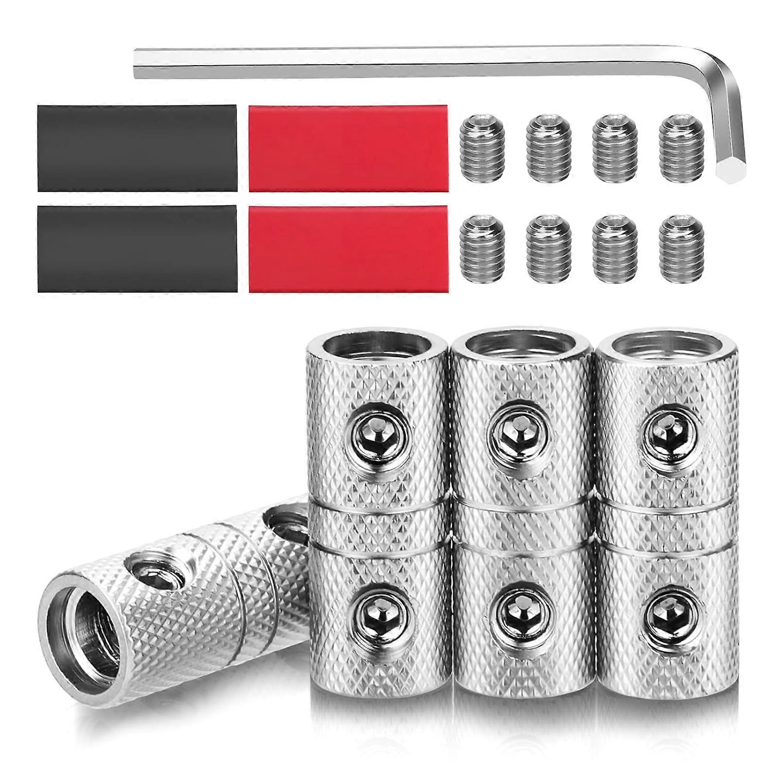 0 Gauge Butt Connector 0AWG Not-Insulated Butt Splices Connectors 0 Gauge Butt Splices Uninsulated Crimp Multicolor