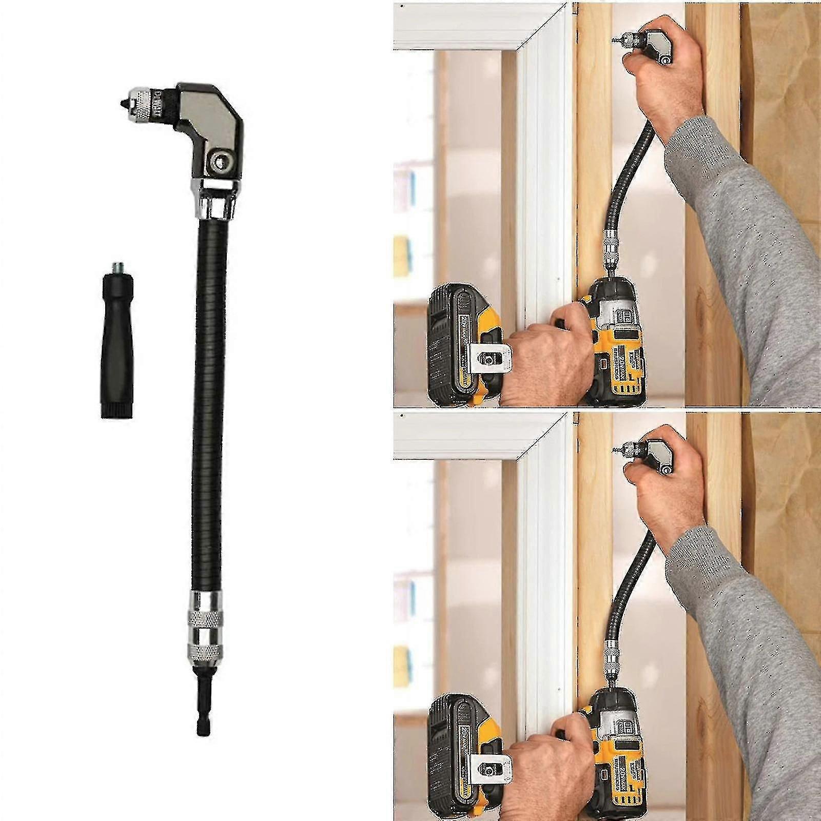 Utton Tools 1/4 Hex Flexible Right Angle Drill / Driver Attachment Woodworking