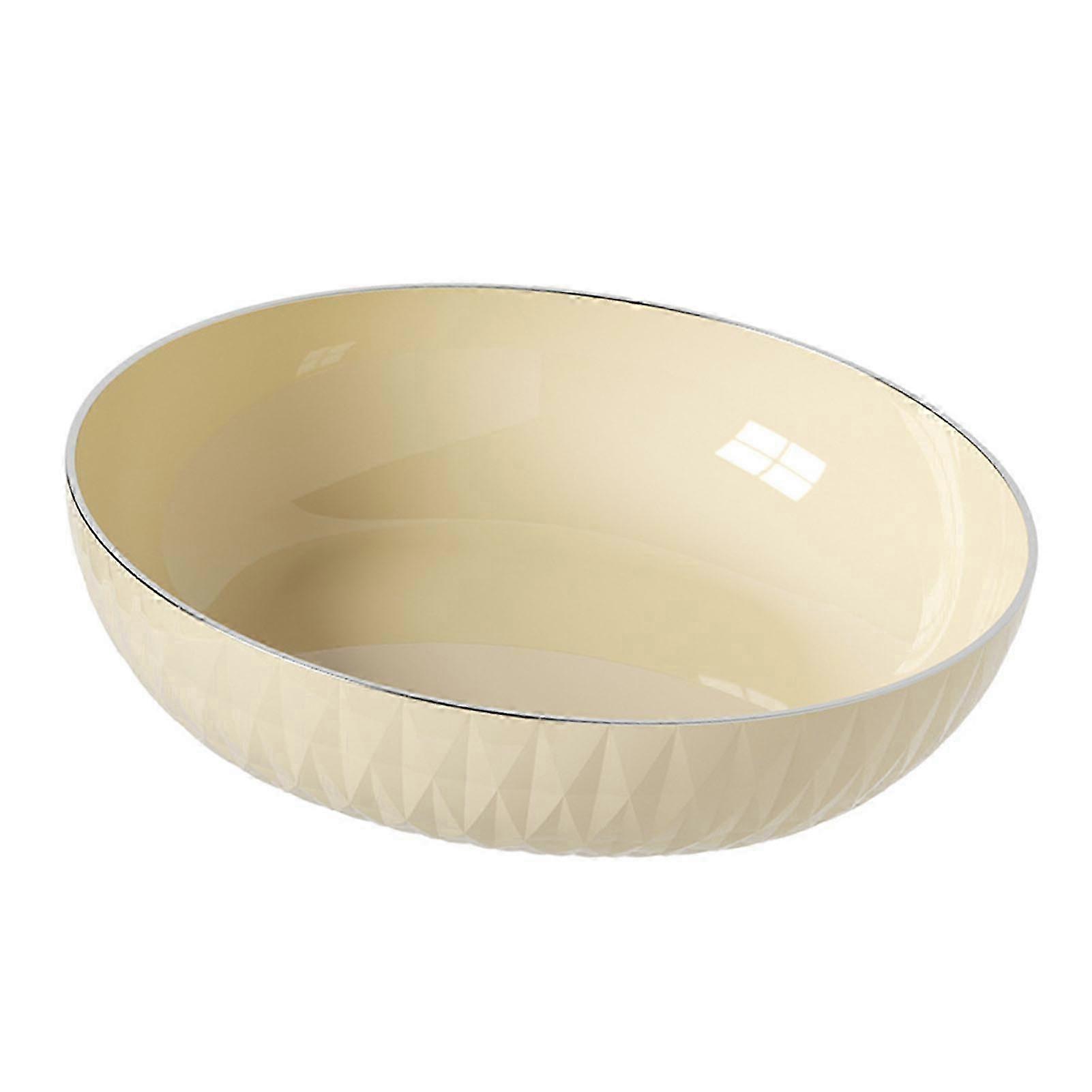 Large Capacity Multi-Functional Round Serving Bowl & Plate for Fruit - Elegant Design