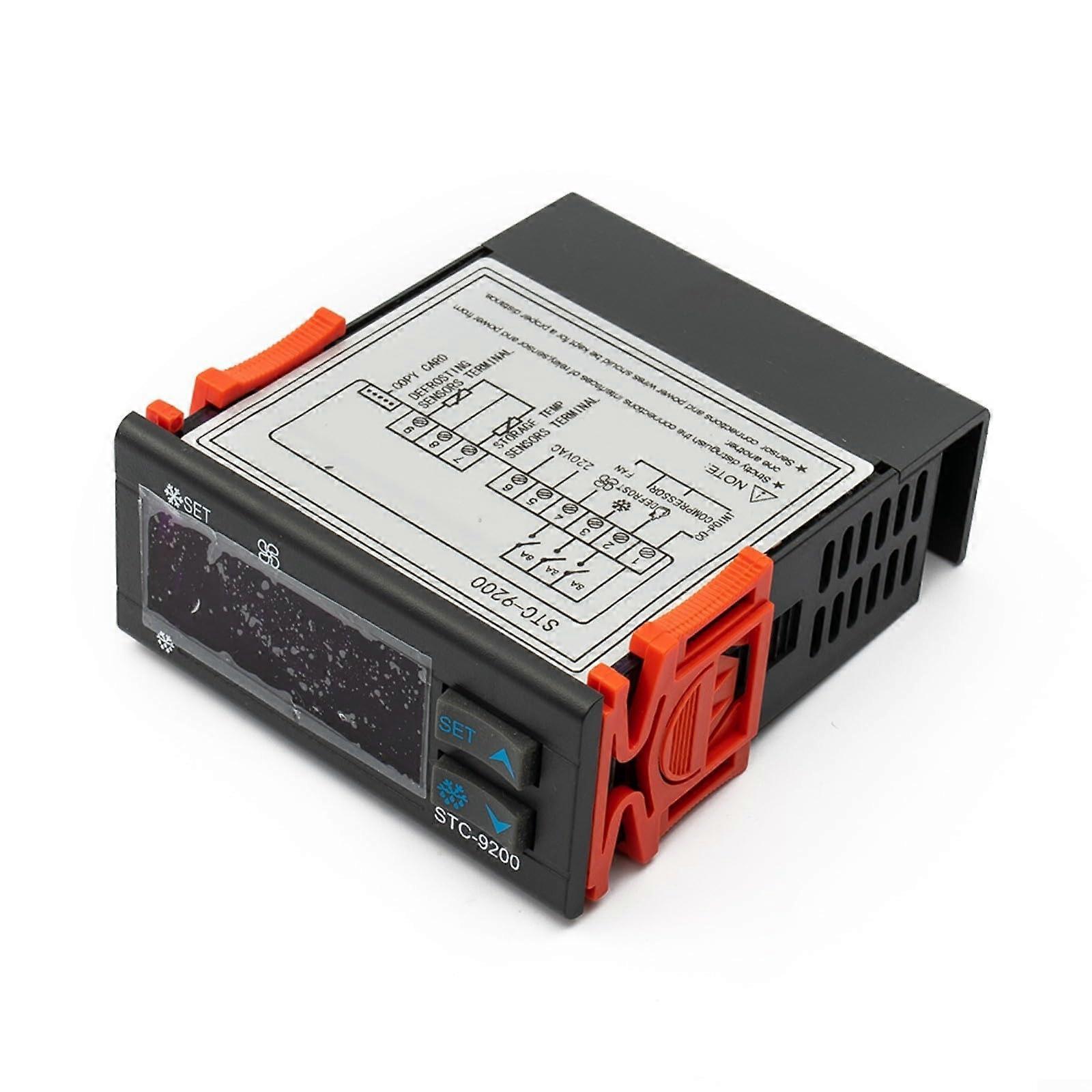 AC 220V Digital Temperature Controller Dual Sensors For Refrigeration, Defrosting And Fan Control