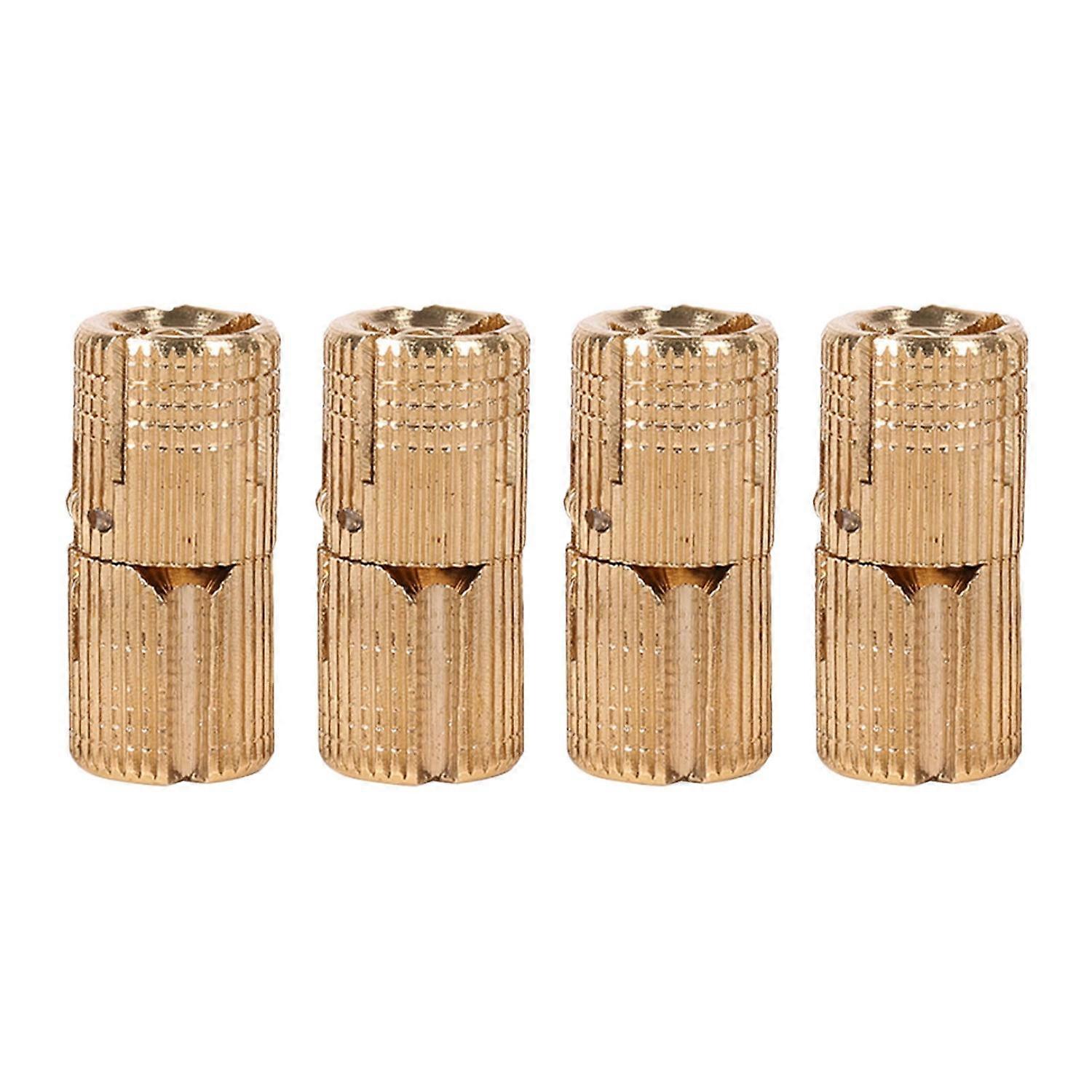 4pcs/pack Copper Cabinet Door Concealed Barrel Hinge for Worktops DIY Project 10mm