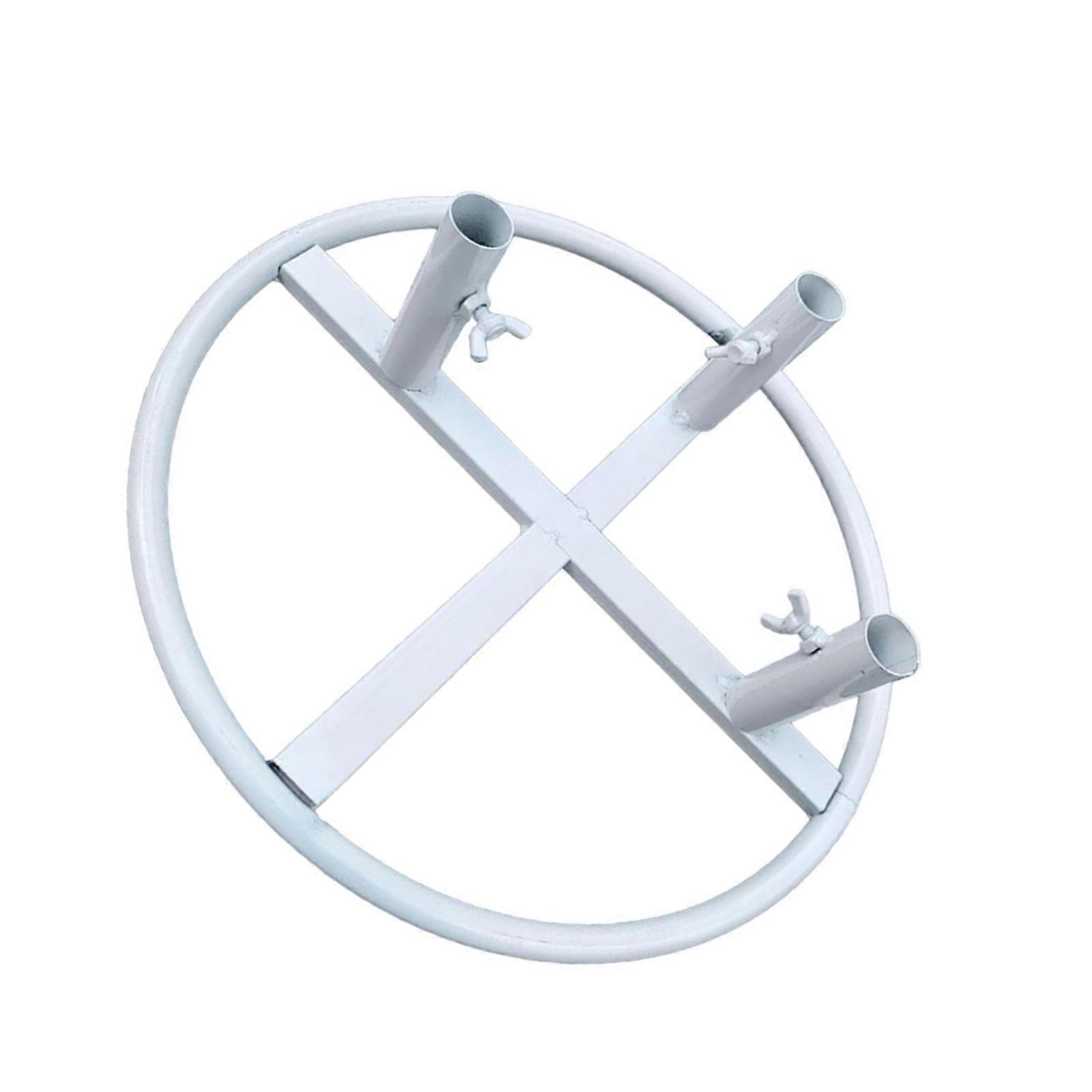 Multiuse Flower Poles Holder Flower Display Base 3 Hole Floor Standing Flower Base for Wedding Event Flower Arrangement  White