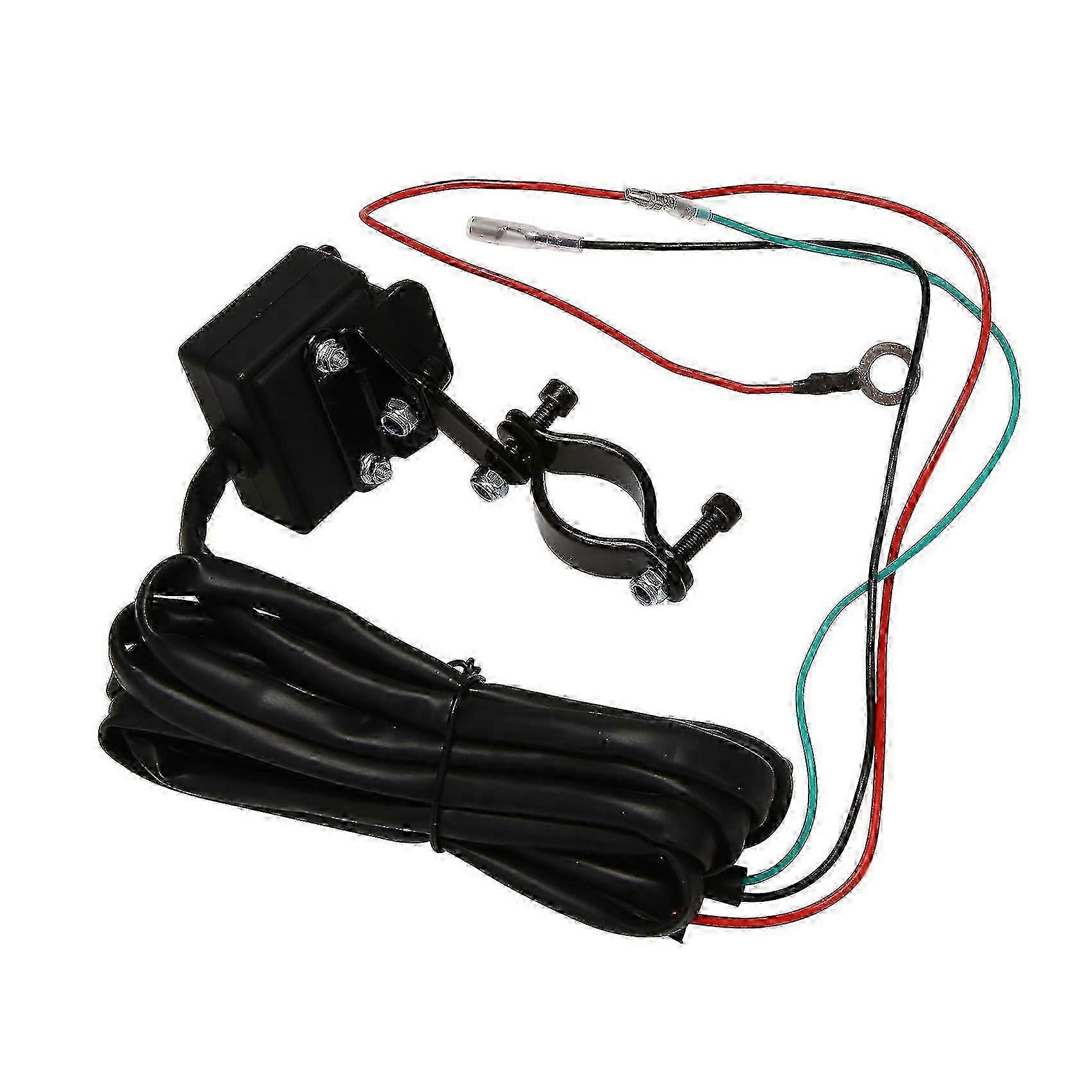 12v Winch Rocker Thumb Switch With Mounting Bracket Handlebar
