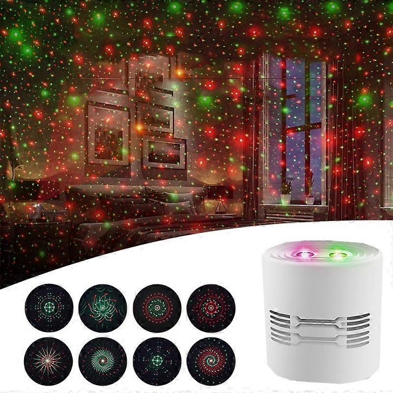 Laser Stage Light, Specification: 8 In 1 Style (White) 8 In 1 Style (White)