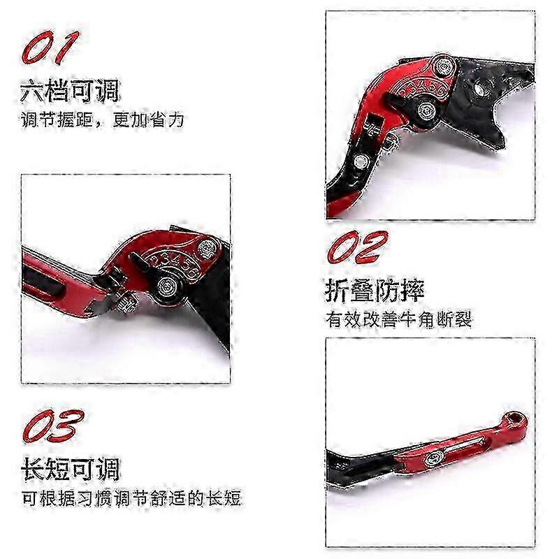 CNC Modified Folding Brake & Clutch Levers for Yamaha XMAX 125/250/300/400 - Handbrake Upgrade for Enhanced Control