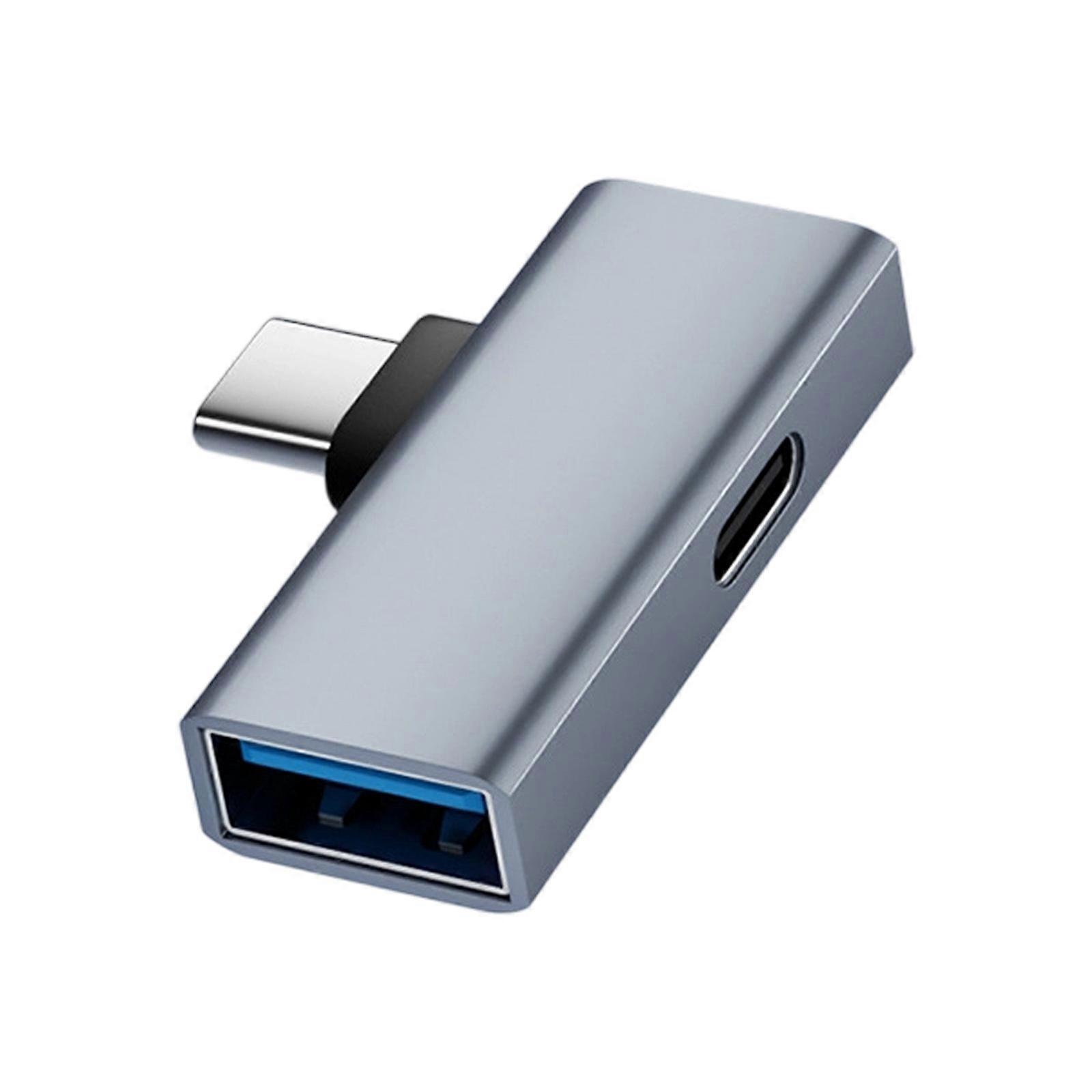 3 in 1 USB C Adapter 100W Power Delivery Charging Fast Speed Data Transfer Metal Construction for Laptop Tablet Phone Multicolor