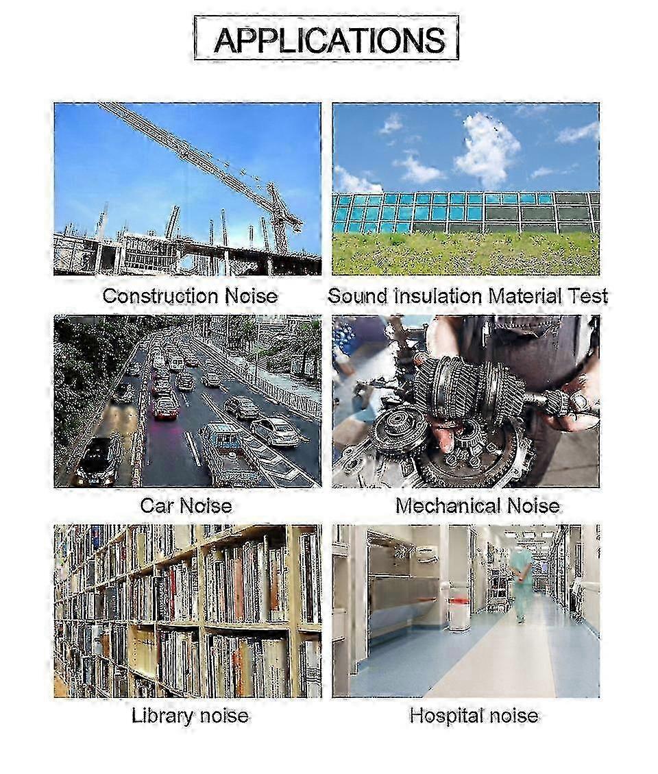 Noise Meter Professional Handheld Decibel Meter Noise Tester Sound Detection,b